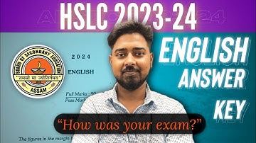 ENGLISH SOLVED PAPER 2023-24 10TH/MATRIC EXAM | | ENGLISH FULL PAPER SOLVED  ,2024 OMR Answer Keys