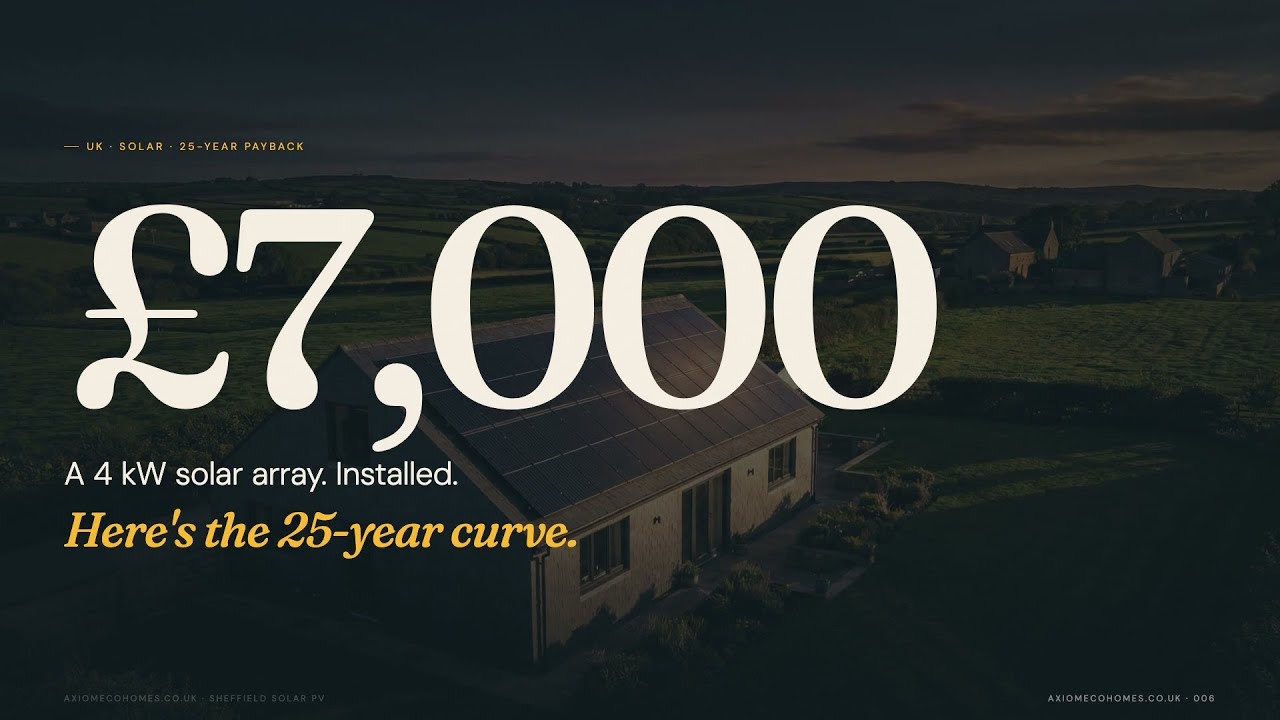 Solar Payback in the UK — The Real 25-Year Curve (£7k → £11k profit)