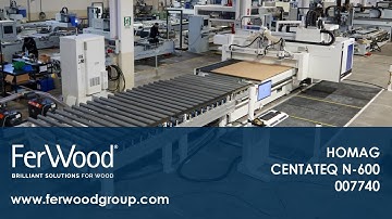 Nesting Surface Work Station in action - HOMAG - CENTATEQ N-600 - Ferwoodgroup - 007740
