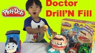 Ryan plays with Play Doh Playset!