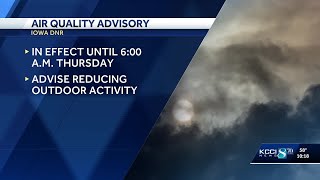 Canadian wildfires trigger air quality alert in Iowa