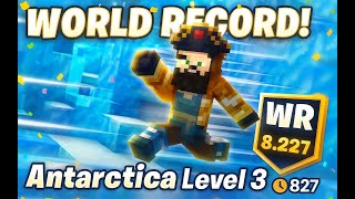 🔥 NEW WORLD RECORD! 🔥 8.227s Speedrun | Minecraft Bedrock CubeCraft Antarctica Level 3 Parkour