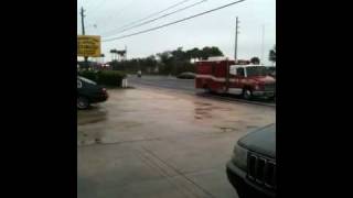 Funeral procession for fallen firefighter