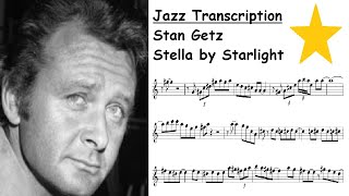 Stan Getz Transcription - Stella by Starlight
