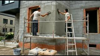 From Empty Land to Modern Urban House | Full Construction Process#construction#building process Guide