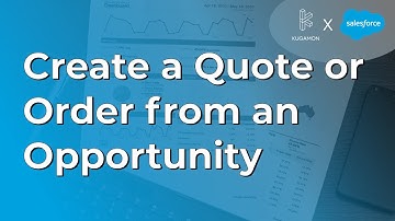 Create a Quote or Order from an Opportunity #cpq #salesforce