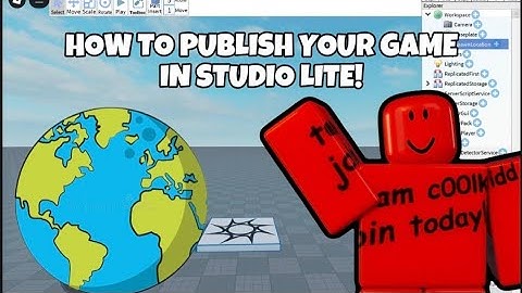 HOW TO PUBLISH YOUR GAME IN STUDIO LITE!