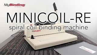 Minicoil-Re Spiral Coil Binding Machine - Round Hole Mybinding.com