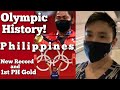 Olympic History By Philippines - New Record and 1st Gold: Hidilyn Diaz at Tokyo 2020 Olympics #VLOG1