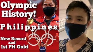 Olympic History By Philippines - New Record and 1st Gold: Hidilyn Diaz at Tokyo 2020 Olympics #VLOG1