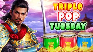 Samurai 888 Rise Haruki slot for Triple Pop Tuesday from Ellis Island casino!