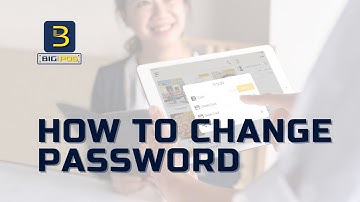 Big Pos | POS System | How to change password