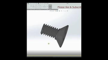 Allen CSK Screw M3 x 8mm in SolidWorks