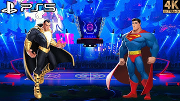 Multiversus Black Adam VS Superman Gameplay PS5 4K 60FPS