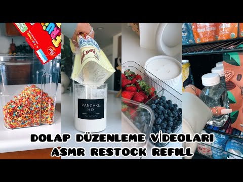 Buzdolabı düzenleme videoları ASMR restock refill TikTok organization #asmr #düzenleme #tiktok