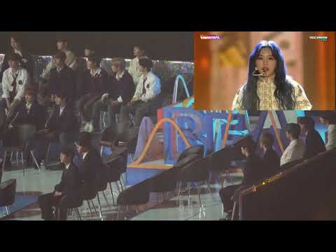 Idols reaction to Mamamoo Vlive Heartbeat Awards [Destiny + HIP]
