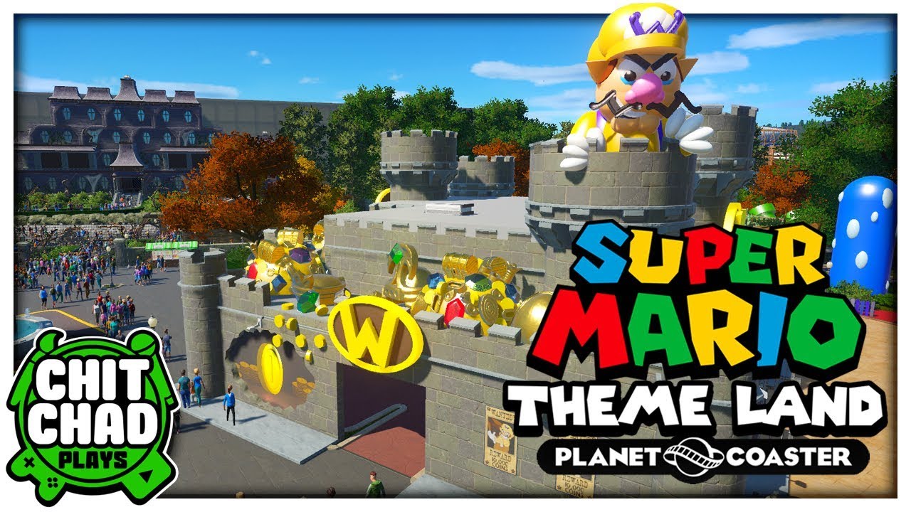 Wario Statue | Super Mario Theme Park - Planet Coaster