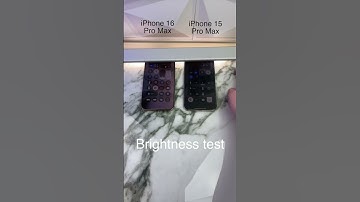 iPhone 16 Pro Max vs 15 Pro Max Brightness Test ☀️📱 #iphone16 #iphone15 #brightness #tech #shorts