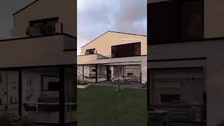Moderner Neubau Mit Einer Großer Überdachten Terrasse Architekturbüro Többen