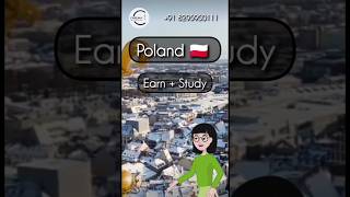 Study in Poland 🇵🇱?  Study ke sath earning chahte ho | #studyabroad #ytshorts #studyvisa