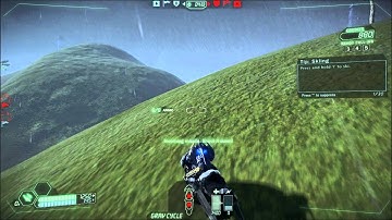 Tribes: Ascend: Grav Cycle vs Homing Missile [Saber Launcher - Grav Cycle View]