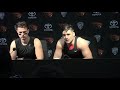 Jake Luton and Ryan Nall following the 35-32 Oregon State win over Portland State