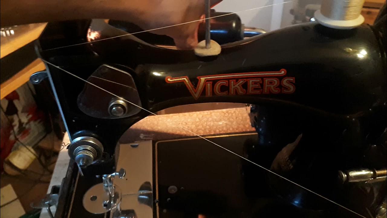Vickers sewing machine 1950bobbin loading YouTube