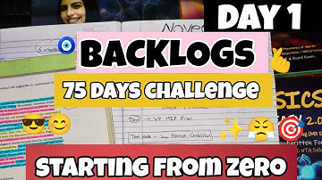 DAY-1 ✨🧿📕75 days challenge for backlog || NEET 2026 || My Strategy to COMEBACK  ||backlog||#neet #pw