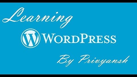 how to install xampp server and cms wordpress hindi  part  2 by privyansh