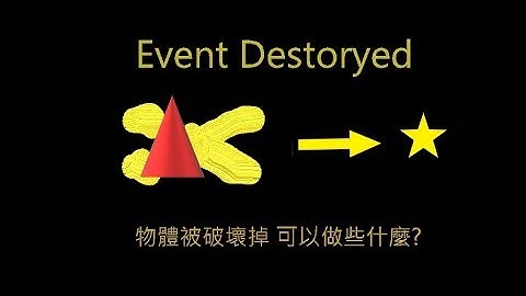 Unreal engine 4 藍圖節點教學(Blueprint node) #2(Event Destoryed)  By創世螺