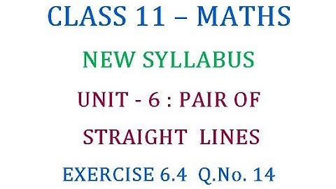 Class 11 Maths Unit 6 : Exercise 6.4  Q.No. 14
