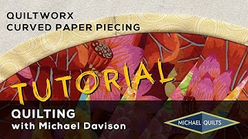 JUDY NIEMEYER QUILTWORX Curved Paper Piecing - Adding Veins to Units