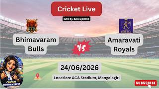 Bhimavaram Bulls vs Amaravati Royals | AR vs BB, 22nd T20, APL T20 2026 | Andhra Premier League 2026