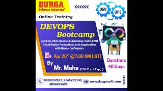 DevOps Bootcamp Online Training @ DURGASOFT #durgasoftware #durgasoft #techtraining #aitools