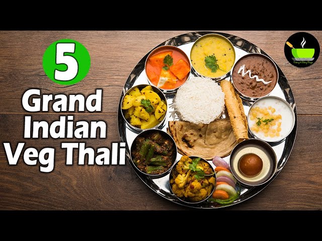 5 Everyday Indian Meals Recipe Ideas  | Lunch Ideas | Simple Veg Thali | Indian Vegetarian Food | She Cooks