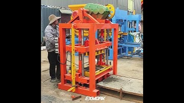 Exmork EX4-40 block making machine can produce different sizes of hollow blocks