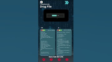 Drag File Using Html,Css And Javascript || Source Code Link In Description #techbywebcoder