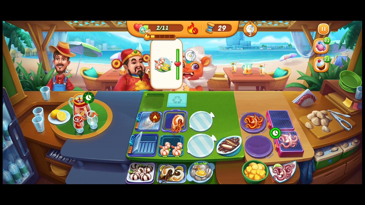 Cooking City Game (Barcelona Spanish Seafood Restaurant Level 1-10 ...