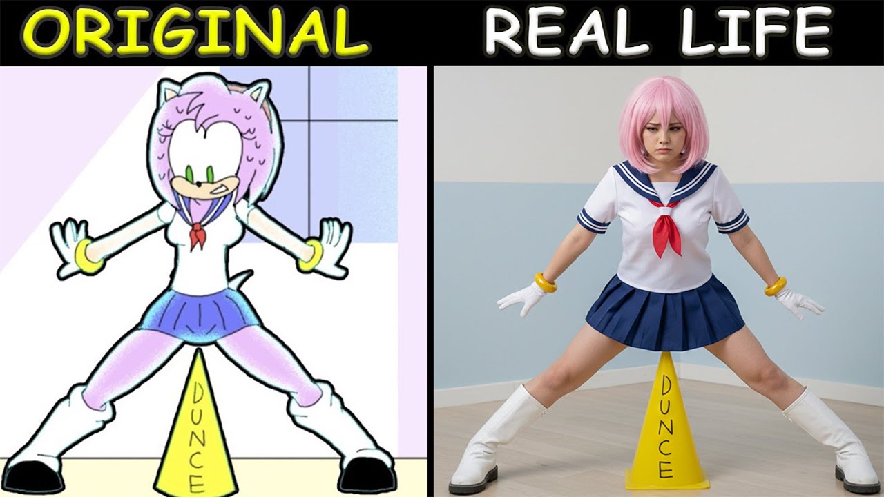 OH NO!!! AMY ROSE in DANGER!! Real | The Sonic Tapes Animation | Original vs Plush Toys