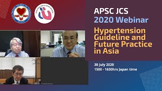 APSC JCS 2020 Webinar: Hypertension Guideline and Future Practice in Asia 30th July 2020 15:00-16:30 screenshot 1