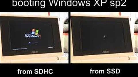 Asus eeePC windows XP boot-comparison
