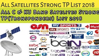 All Satellites Strong TP List 2019 #TechnicalShahjee Profile