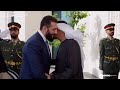 الرئيس أحمد الشرع في ضيافة محمد بن زايد حاكم الإمارات