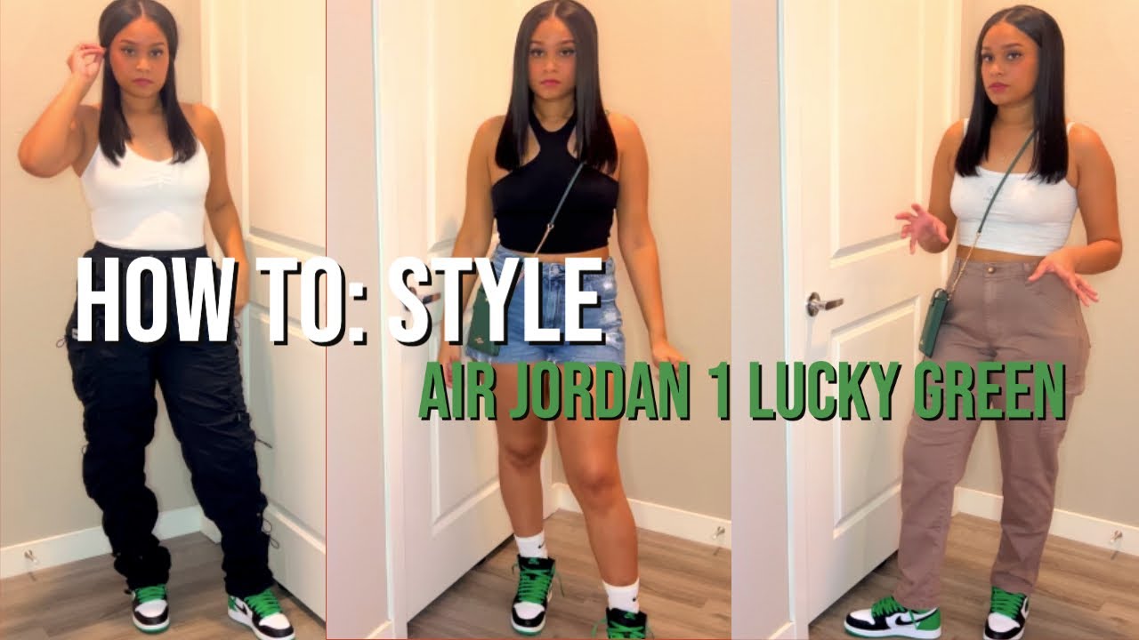 How To Style Air Jordan 1 High OG Lucky Green | Casual Outfit Ideas