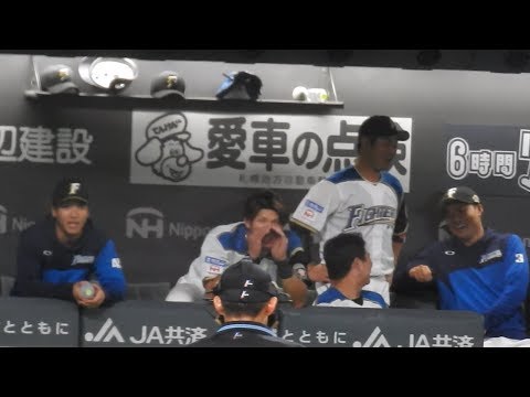 ＜2019.6.13広島戦10回裏1アウト1、2塁＞一打サヨナラの場面で杉谷拳士、渡邉諒登場