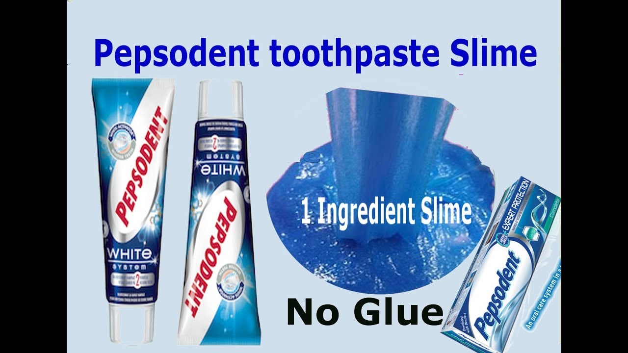 1 ingredient slime toothpaste, 1 Ingredient Slime, Pepsodent toothpaste