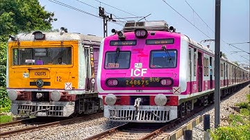 [15 in 1] Different model Indian EMU trains skipping railgate dangerously.