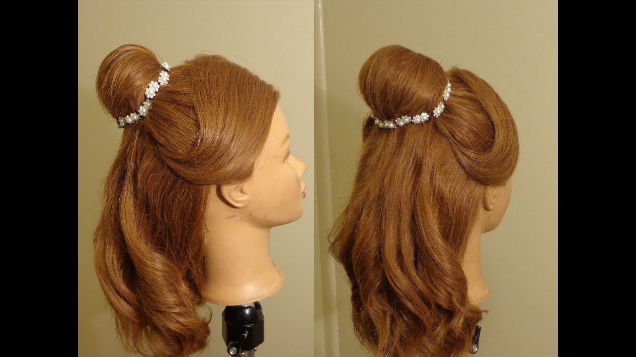 Beauty And Beast Belles Hairstyle YouTube