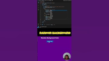 Coding Click Button Random Color Background #html5  #css #javascript