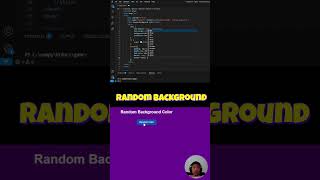 Coding Click Button Random Color Background #html5  #css #javascript